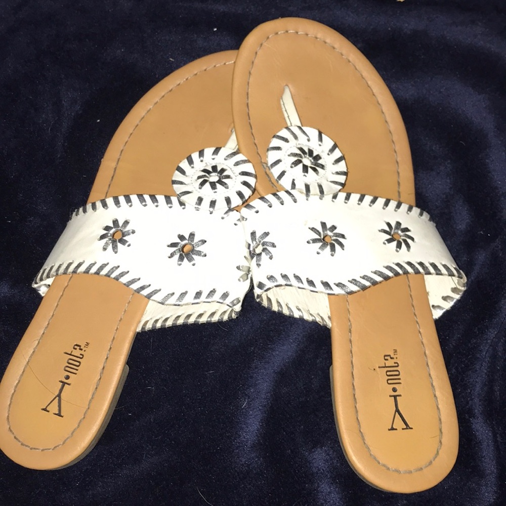 white sandals!